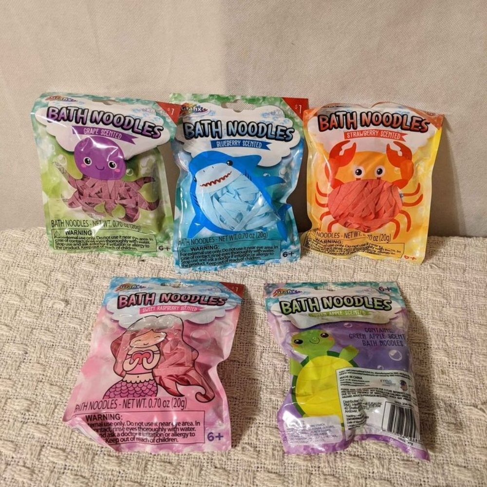 Grafix Bath Noodles- Set of 5